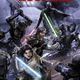 Luke Skywalker and Ben Solo take up arms against the Knights of Ren.